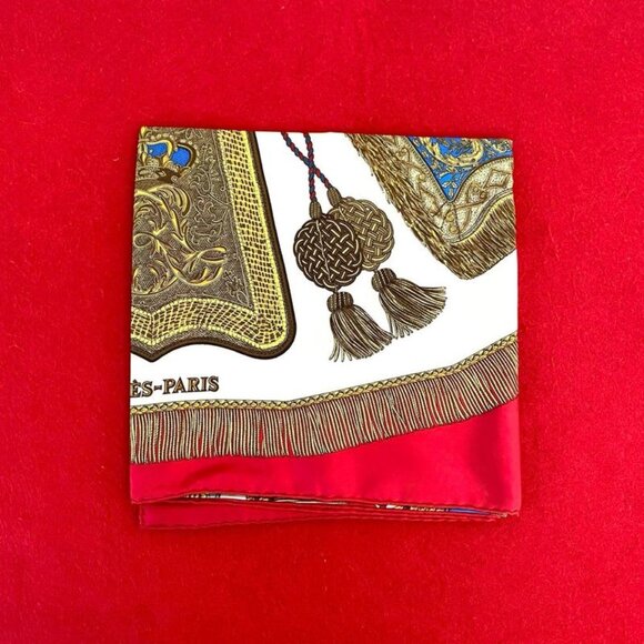Hermes 90 Poste ET Cavalerie Saber Decorative Bag Silk Scarf